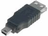 USB-BF/MUSB Адаптер; USB 2.0; гнездо USB A, вилка mini USB B