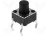 TACT-67R-F Микропереключатель; 1; SPST-NO; 0,05A/12ВDC; THT; 2,5Н; 6x6мм; 7мм