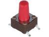 DTSM-65R-V-B Микропереключатель; 1; SPST-NO; 0,05A/12ВDC; SMT; 2,6Н; 6,2x6,2мм