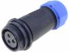 SP2111/S3II Разъем: круглый; вилка; SP21; "мама"; PIN:3; IP68; 500В; на провод