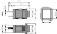 SED3GI-2H Pushbutton Switch, 1 A, 250 VAC