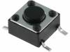 TACTM-64N-F Микропереключатель; 1; SPST-NO; 0,05A/12ВDC; SMT; 1,6Н; 6x6мм