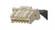 15135-0606 CLIK-Mate-to-CLIK-Mate Off-the-Shelf (OTS) Cable Assembly Single Row 600.00mm Length 6 Circuits Beige