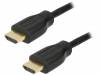 CH0037, Кабель; HDMI 1.4; вилка HDMI, с обеих сторон; 2м; черный, LOGILINK