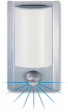 L 867 S Light fixture with sensor outdoor max. 100 W silver