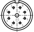 99 4604 20 09 Device sockets, 9-pin 623 Poles=9 Female