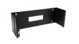WALLMOUNTH4 19" Hinged Wall Mounting Bracket for Patch Panels 501x148x152mm Steel 4U Black