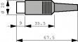T 3324 501 Кабельный соединитель, C091В 4 штырька Число полюсов=4