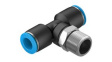 QST-3/8-10 Push-In T-Fitting, 54mm, Compressed Air, QS