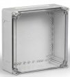 CPCF303013T Cubo C 300 x 300 x 132 мм, выбивные фланцы, прозрачная крышка, PC, IP 66/67
