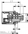 99-9211-00-04 Panel mount plug 4-pole black Pole no.=4