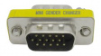 RND 205-00936 Mini Gender Changer, HDB15 Plug to HDB15 Plug, Silver