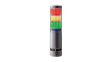 LA6-3DTNUB-RYG Stacking Beacon, Floor Mount/Wall Mount, LA6, Red/Orange/Green, Multi Tone, 24VDC, Silver