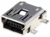1734035-2, Гнездо; USB B mini; на плату; SMT; PIN:5; горизонтальный, TE Connectivity