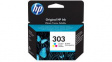 T6N01AE#ABE Ink Cartridge 303 Cyan, Magenta, Yellow