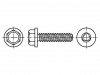 1371509, Винт; 8x30; Головка: шестиугольная; нет; закаленная сталь; цинк, BOSSARD
