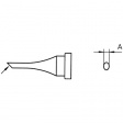 LT 4 Soldering Tip Round shape beveled 45°, narrow, 1.2 mm