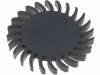 SK58410SA, Радиатор; для диод LED; O:105мм; H:10мм; 2К/Вт; Цвет: черный, Fischer Elektronik