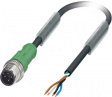 SAC-4P-M12MS/10,0-PUR Actuator/sensor-cable M12 Штекер разомкнут 10 m
