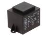 BV EI 483 1257 Трансформатор: залитый; 15ВА; 230ВAC; 6В; 6В; 1250мА; 1250мА; 450г