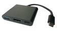 12.99.1131 Video Adapter, USB C Plug - HDMI Socket/USB A Socket/USB C Socket, 100m