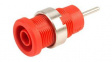 RND 350-00132 Banana Socket  diam.4mm Red 36A Pin Connector