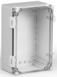 WPCP203013T Cubo W 200 x 300 x 132, с петлями и замками, прозрачная крышка, PC, IP66