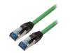 CQ6085P Patch cord; S/FTP; 6a; многопров; Cu; LSZH; зеленый; 7,5м; 26AWG