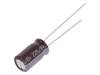 ULD1A221MED Конденсатор: электролитический; THT; 220мкФ; 10ВDC; O6,3x11мм