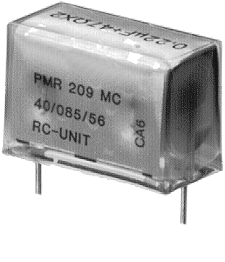 PMR209MB5470M047R033G, Фильтр: RC; 47Ом; THT; 7,3x13x18,5мм; ±20%; Шаг: 15,2мм; 47нФ; 250ВAC, Kemet