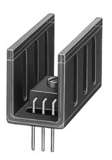 KL-109/1000/SW, Радиатор: штампованный; U; TO220; черный; L: 1000мм; W: 12мм; H: 15мм, Seifert electronic