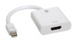 CBL-MH1WHT-5E Adapter, Mini DisplayPort Plug - HDMI Socket