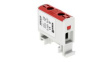 VC05-0140 Insulated Universal Connector, Screw, 1 Poles, 1kV, 82A, 1.5 ... 16mm², Grey / Red