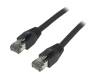 CQ8043S Patch cord; S/FTP; Cat 8.1; многопров; Cu; LSZH; черный; 1,5м; 26AWG