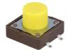 DTSM-25Y-V-B Микропереключатель; 1; SPST-NO; 0,05A/12ВDC; SMT; 5,2Н; 12x12мм