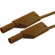 MLS WS 100/2.5 BRAUN / BROWN Safety test lead diam. 4 mm Brown 100 cm 2.5 mm2 CAT II