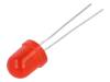 L-793SRD-C, LED; 8мм; красный; 200?350мкд; 60°; Поверхность: выпуклая, Kingbright