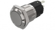 82-4551.2000 Pushbutton Switch, 1CO, Maintained Function, Silver