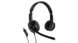 AXH-V28USBD NC Headset, USB28 HD, Stereo, On-Ear, 20kHz, USB, Black