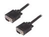 27641, Кабель; вилка D-Sub 15pin HD, с обеих сторон; 3м; Цвет: черный, QOLTEC