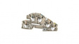 2669080000 Terminal Block, Blade Terminal, 6.3 x 3.5 mm, 5 Poles, 250V, 36A, 0.14 ... 6mm², Dark Beige