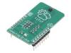 TEMP-LOG 5 CLICK, Click board; датчик температуры; I2C; CAT34TS02; mikroBUS вилка, MikroElektronika