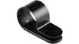 H6P PA66HS BK 100 [100 шт] Cable P-clip Polyamide 6.6 Heat Stabilised (PA66HS) Black 11