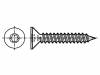 3060054 Винт; 2,9x9,5; Головка: потайная; Torx; сталь; цинк; Размер: TX10