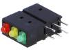 L-4060XHA/1I1Y1GD LED; в корпусе; красный / зеленый / желтый; 1,8мм; Кол-во диод: 3