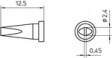 LT B SL Soldering tip Chisel shaped 2.4 mm
