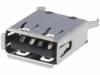 USB-A-S-VT Гнездо; USB A; THT; прямой; Верс: USB 2.0; позолота