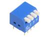 DP-04 Переключатель: DIP-SWITCH; Кол-во секций:4; ON-OFF; 0,05A/12ВDC