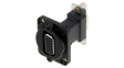 NADB15FF-B D-Sub feedthrough 15 black