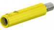 23.1033-24 Screw-in Adapter 4mm Yellow 32A 600V Nickel-Plated